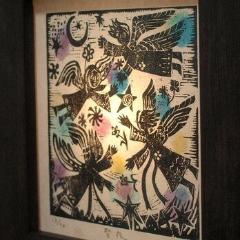 版画の灯 『四天使』