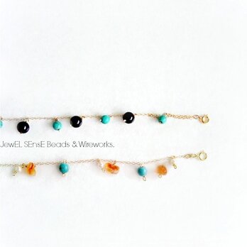 turquoise × onyx blaceletsの画像