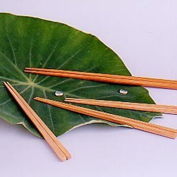 竹・自然塗料箸　01-22　クリア　の画像