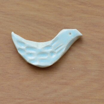 陶器のブローチ HATO