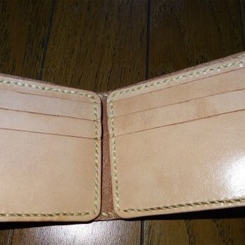 革の最小二つ折り財布（再掲載）の画像