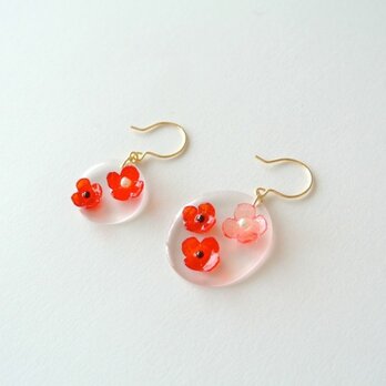 水面（みなも）ピアス／イヤリング（red）