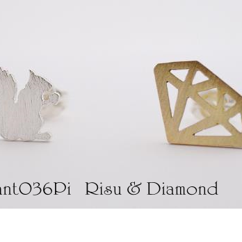 Risu & Diamond ピアス【adamant】