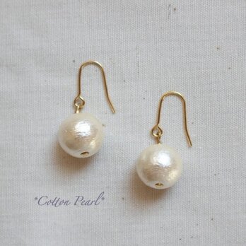 Cotton Pearl(ホワイト12mm)ピアス/イヤリングの画像