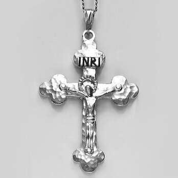 受難像（イエス・キリストの十字架像）　クローバー形クロスの受難像　pc57　好評ですの画像