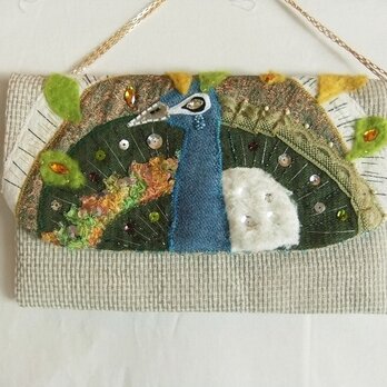 Clutch bag”Peacock”