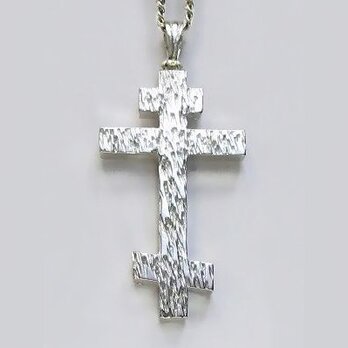 ロシア正教のクロス　木肌光沢仕上げのロシア正教の十字架　rc04a　好評ですの画像