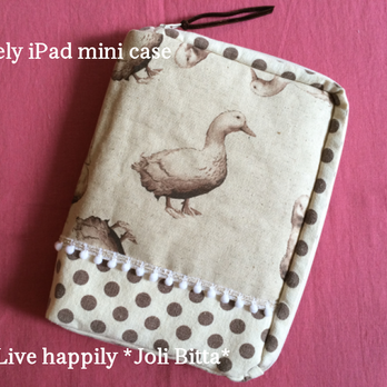 大人可愛いふかふかiPad mini case  / Duckの画像