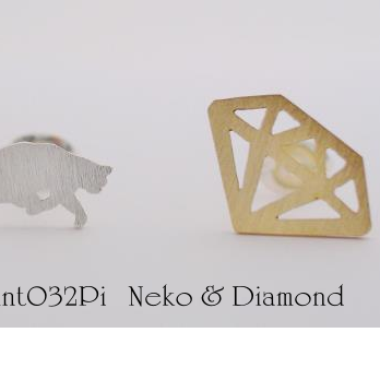 Neko & Diamond ピアス【adamant】