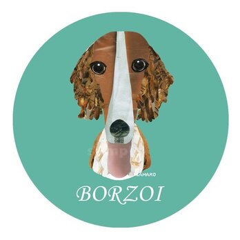 ボルゾイ《犬種名ステッカー/大型犬》の画像
