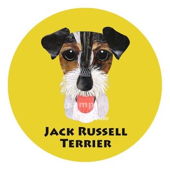 ジャック ラッセル テリア／トライ／ラフ《犬ステッカー/小型犬》の画像