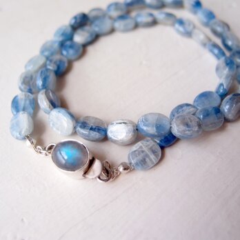 Blue necklace … Kyanite