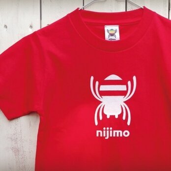 nijimo KIDS Tシャツ〈レッド〉の画像