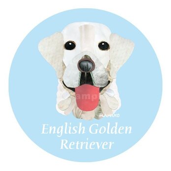 英国ゴールデン・レトリバー《犬種名ステッカー/大型犬》の画像