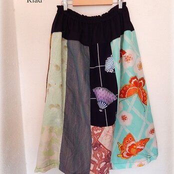KIMONOギャザースカート　バタフライの画像