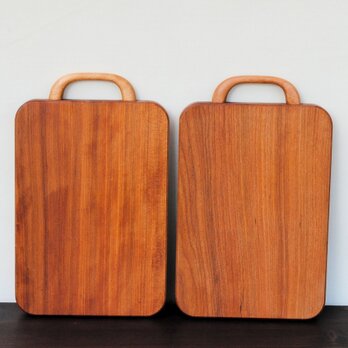 取っ手のあるトレイ2枚セット　桜　#511