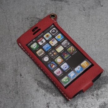 Iphone5用レザーケース　ピンクの画像