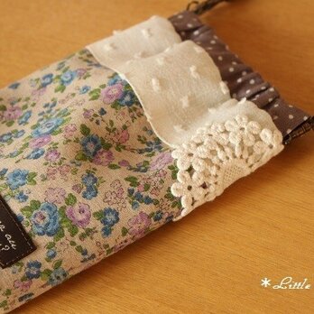 ＊送料無料＊フラワーモチーフレースのスマホケース