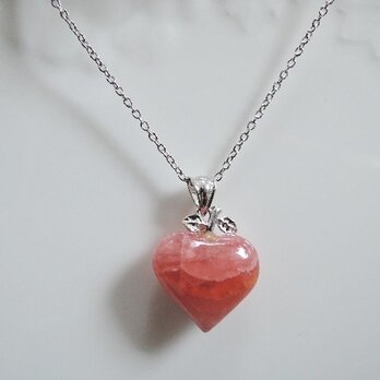 ☆アウトレット☆インカローズハートSV925ネックレス（372）