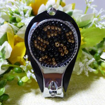 デコ爪切り∞ブラック∞ヒョウ柄