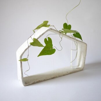 ディスプレイもできる一輪挿し（家）