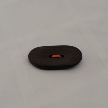 楕円ボタン（ローズウッド）の画像