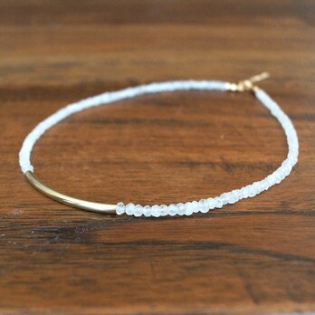 ムーンストーンと14kgfのネックレス