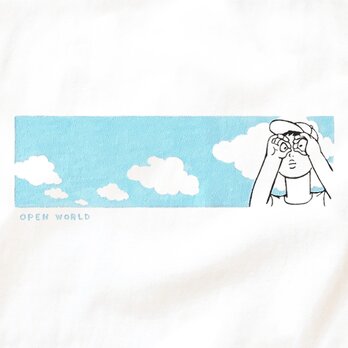半袖 Tシャツ 『指双眼鏡』 メンズ レディースの画像