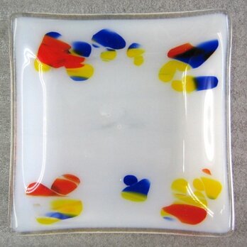 カラフルきのこのガラス皿　ＳＤ３８０の画像