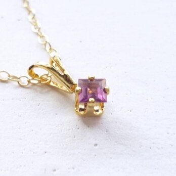 Square Rhodolite Necklaceの画像