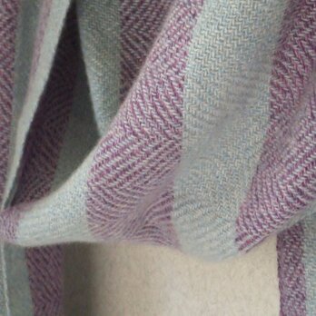 手織りカシミアマフラー・・アラベスクの画像