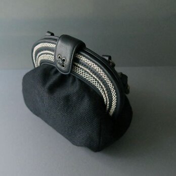 herringbone stitch bag (black)