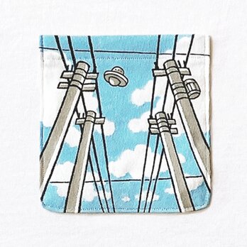 半袖 ポケット付 Tシャツ 『電線とUFO』 メンズ レディース 宇宙 ufoの画像