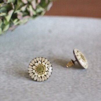 白ごまピアス(イヤリング)