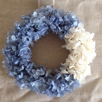 【HANA-IROリース】ロイヤルブルー&ホワイト