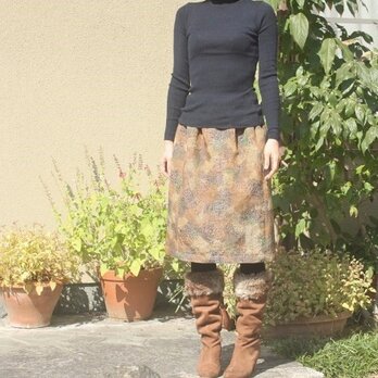 十日町紬の毎日スカート（バラ・Ｍ）の画像