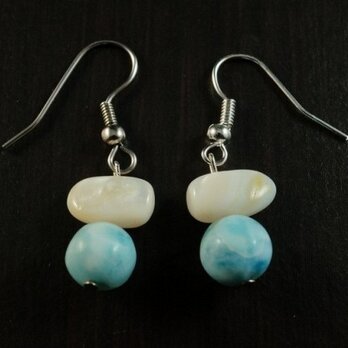 ラリマーイヤリング　PX140002