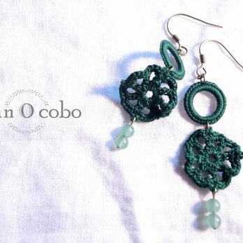 reul-6_流れ星・グリーンアベンチュリンピアス