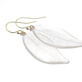 野草の葉っぱ【両耳ペア】ピアス/イヤリングの画像
