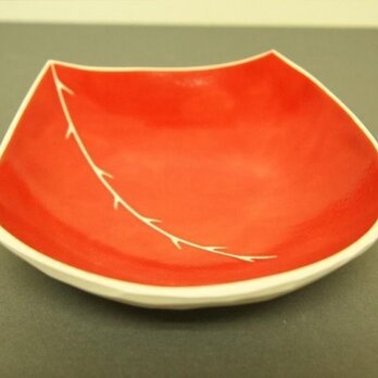 red small plate (ibara)の画像