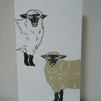 ぽち袋〈羊2匹－2〉の画像