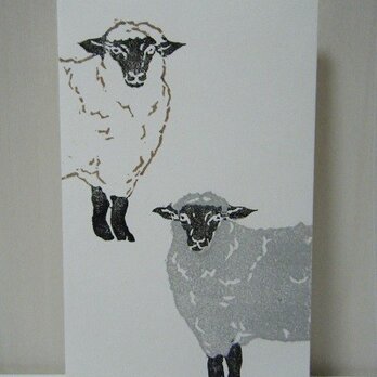 ぽち袋〈羊2匹－3〉の画像