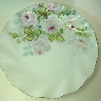 白薔薇のフリルケーキ皿（3）の画像