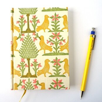 手刷り木版とりノート　ナチュラル