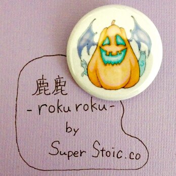 オリジナルデザイン缶バッジ（小）/おばけカボチャ