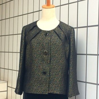 【SOLD OUT】金糸と銀糸の織り柄のジャケットの画像