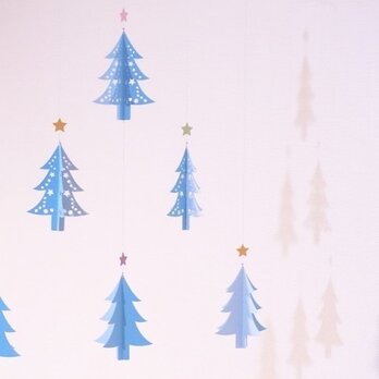 モビール　- クリスマス・ツリー（blue） -の画像