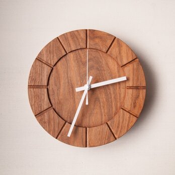 木の時計01(Φ240) No9 | クルミ