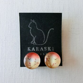 ちいさなイヤリング065/桜と三日月