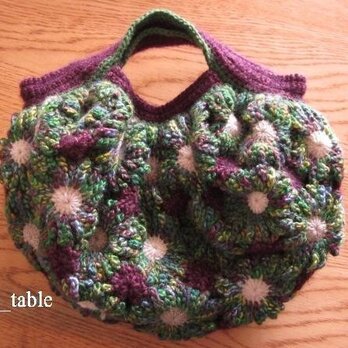 花たくさんのバッグ「NIGHT GARDEN」